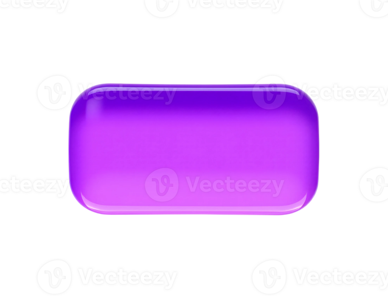 Purple square button isolated on transparent background png
