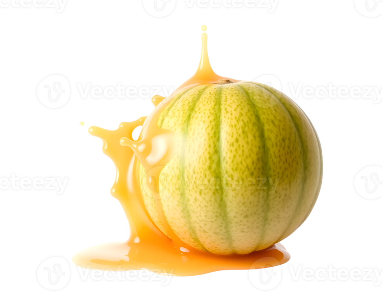 Melon with a splash of honey png