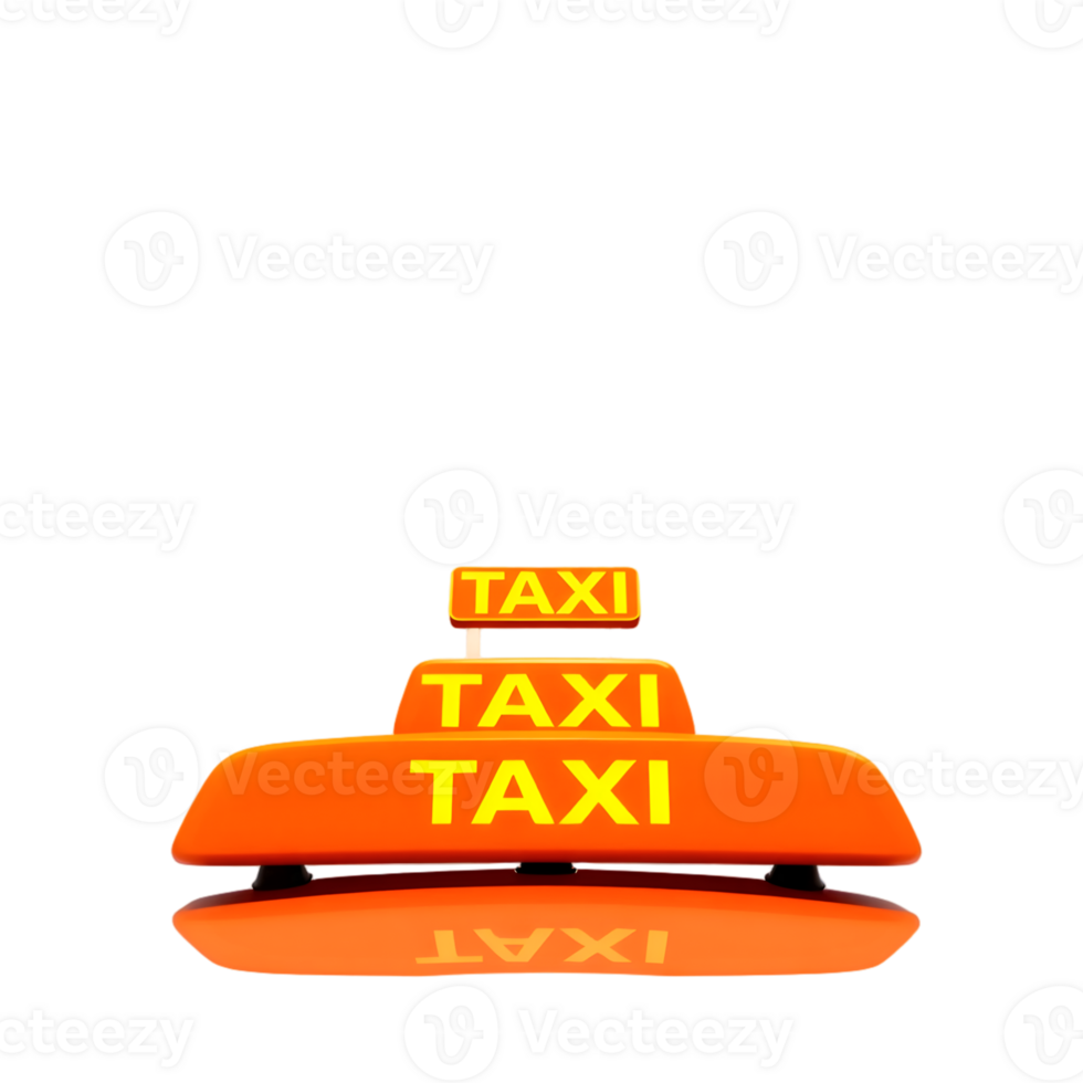 Taxi car icon isolated on transparent background png