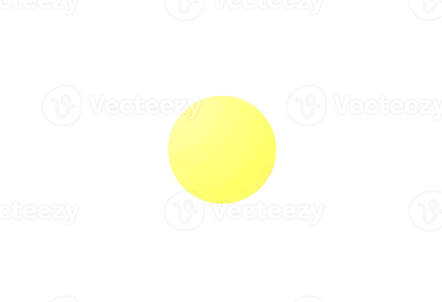 Yellow circle isolated on transparent background png