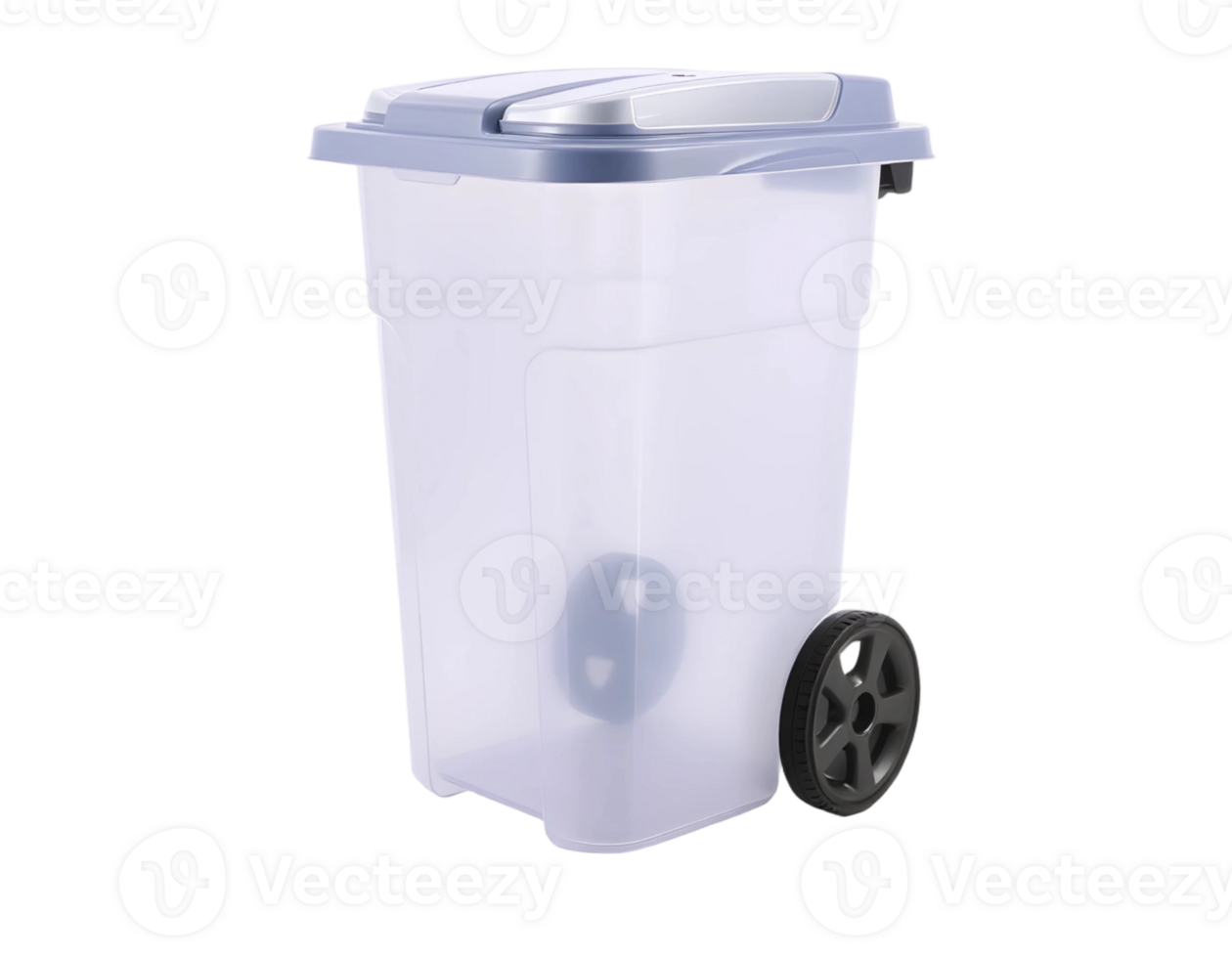 Plastic trash bin isolated on a transparent background png