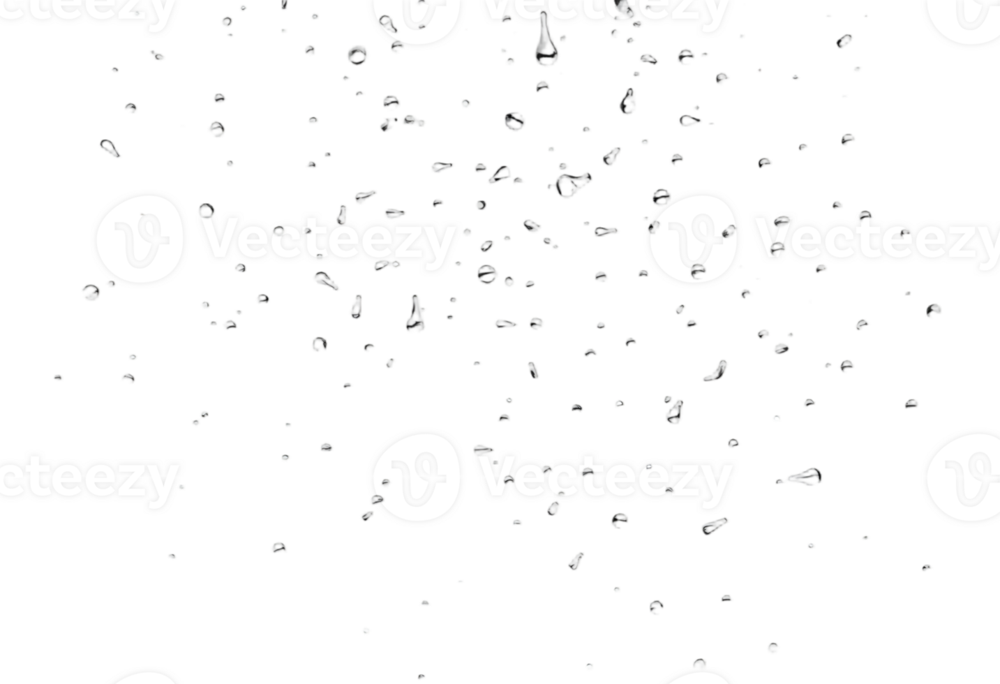 Falling Snowflakes on Transparent Background png