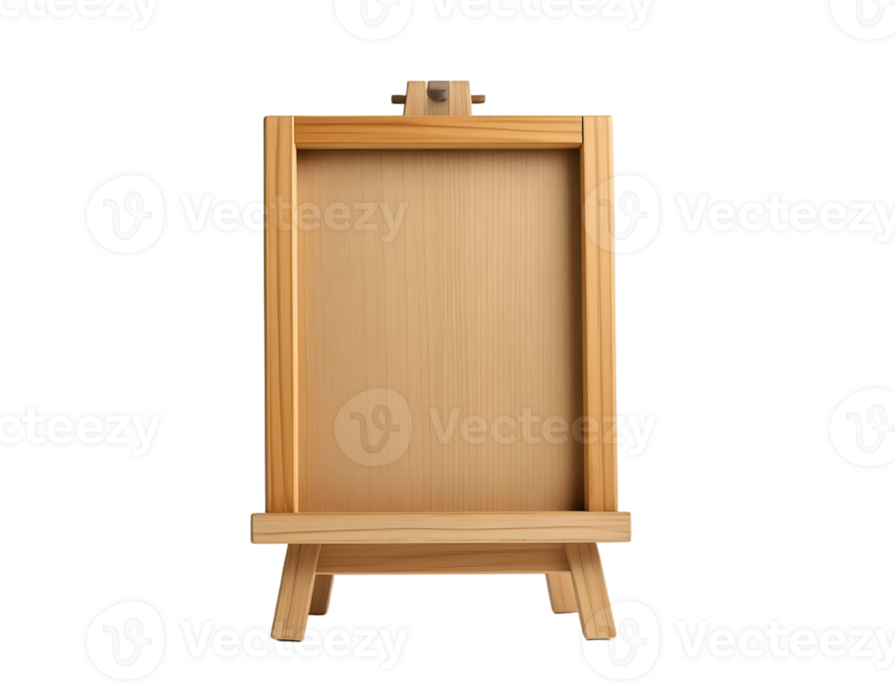 Wooden menu board isolated on a transparent background png