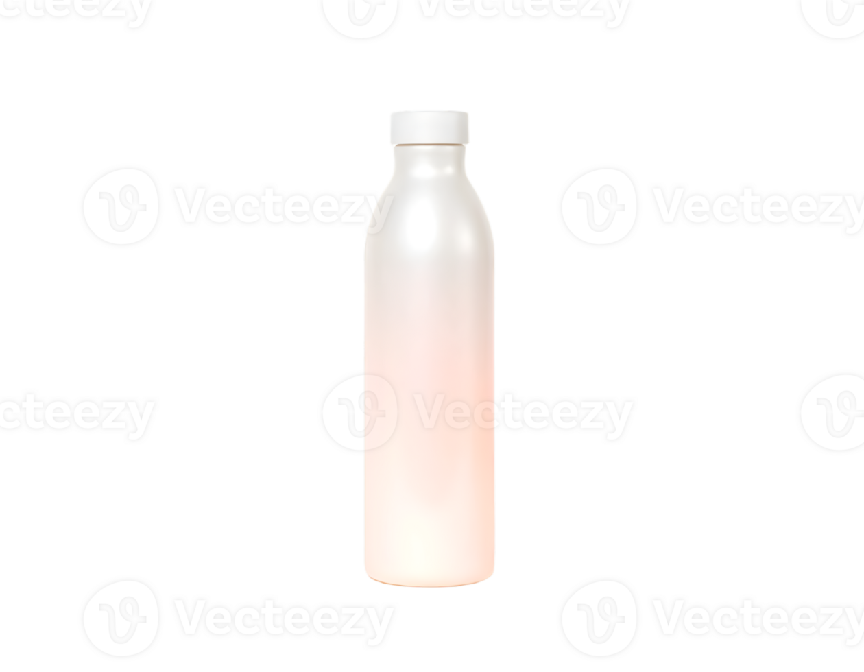 Transparent plastic bottle isolated on a transparent background png
