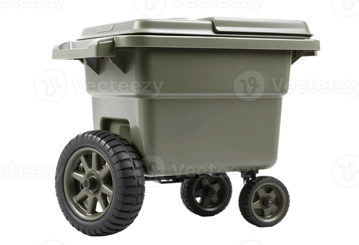 Garbage container isolated on a transparent background png