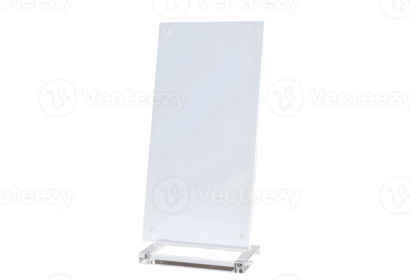 Blank roll up banner stand isolated on transparent background png