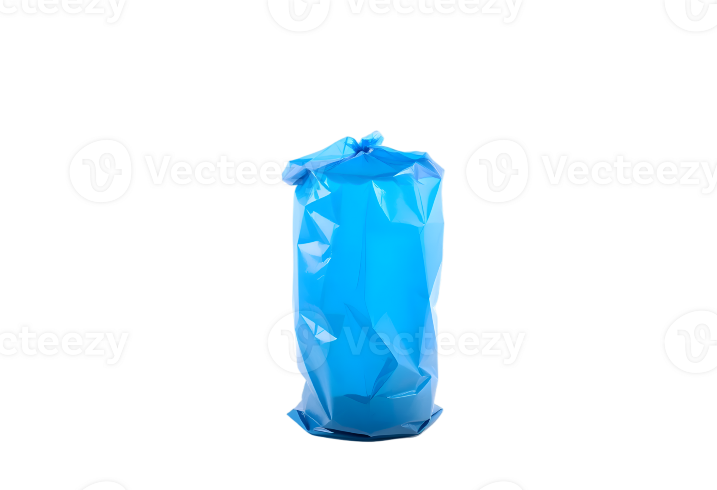 Blue Plastic Bag Isolated Transparent Background png