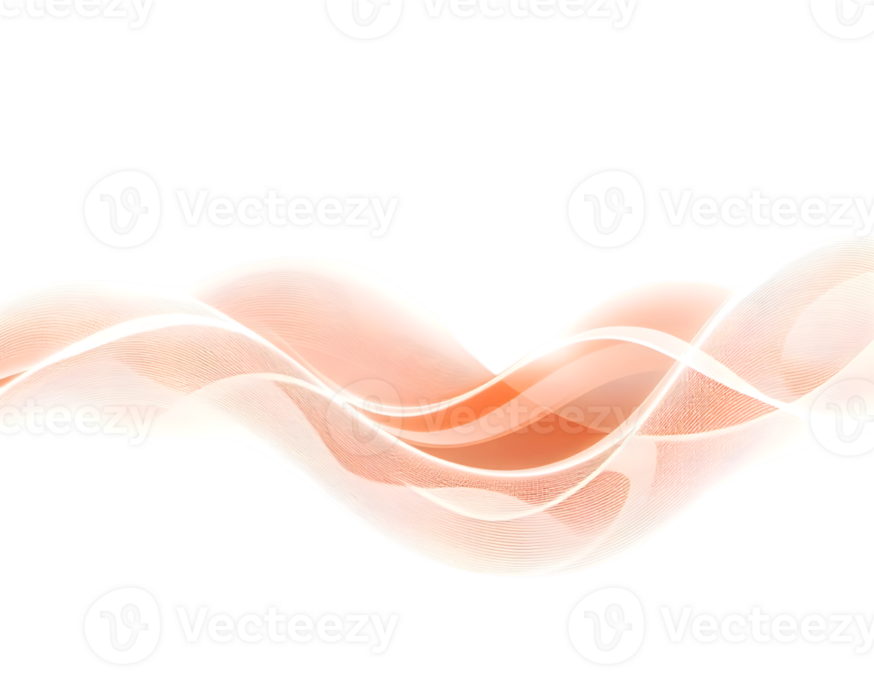 Smooth transparent wavy lines png