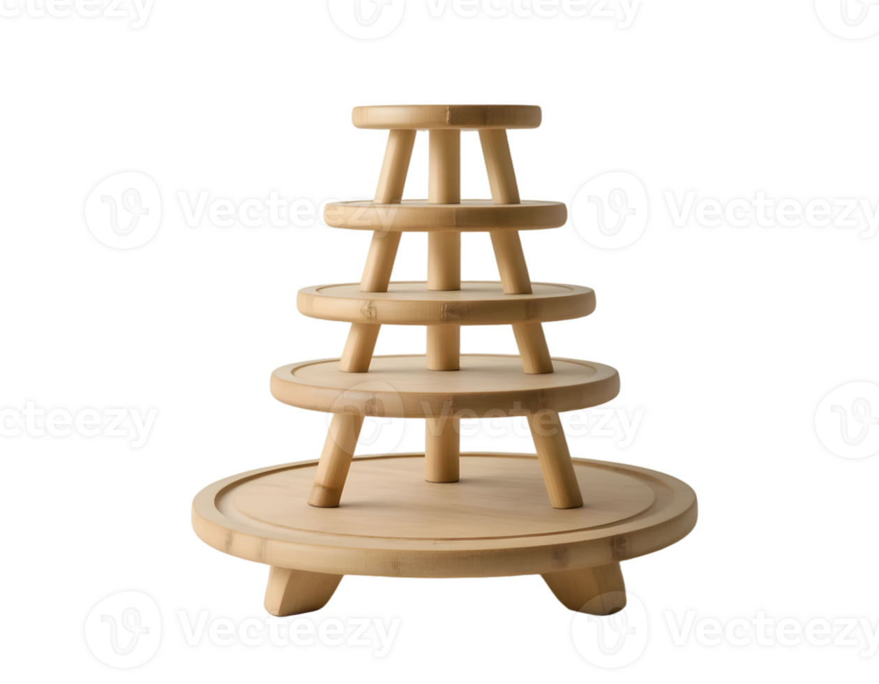 Wooden tower isolated on a transparent background png