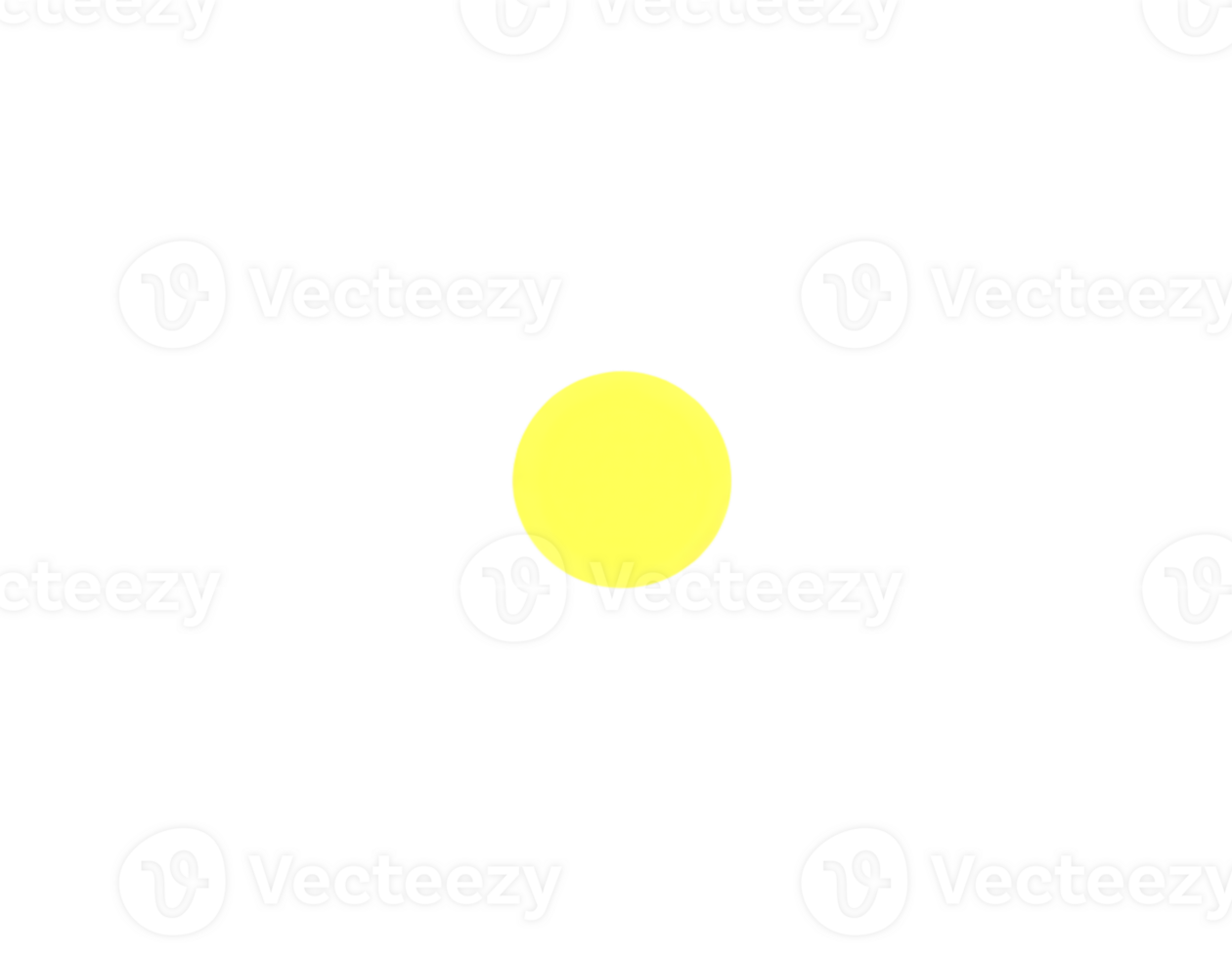 Yellow sun icon on transparent background png