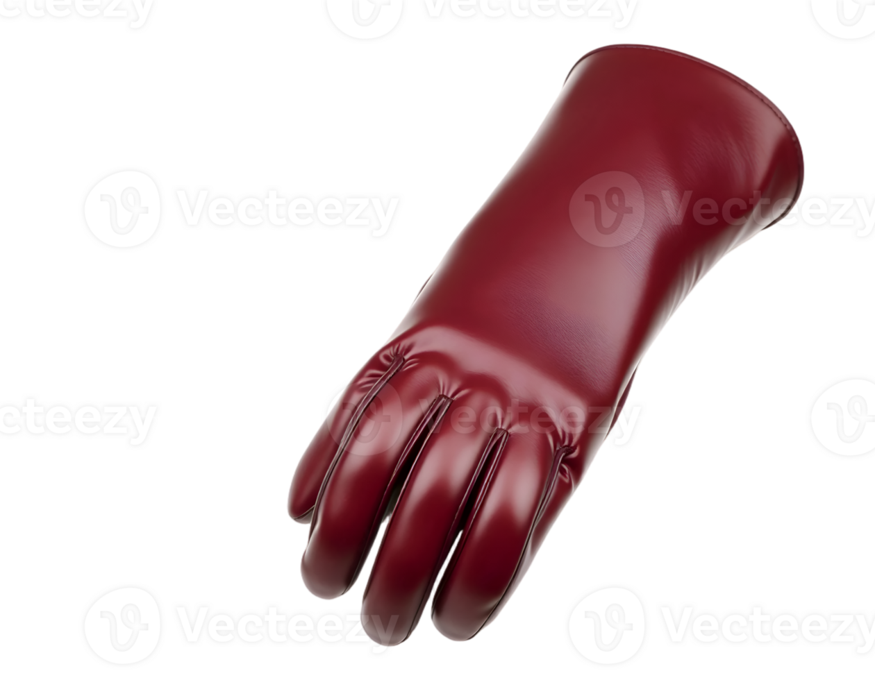 Red glove isolated on transparent background png