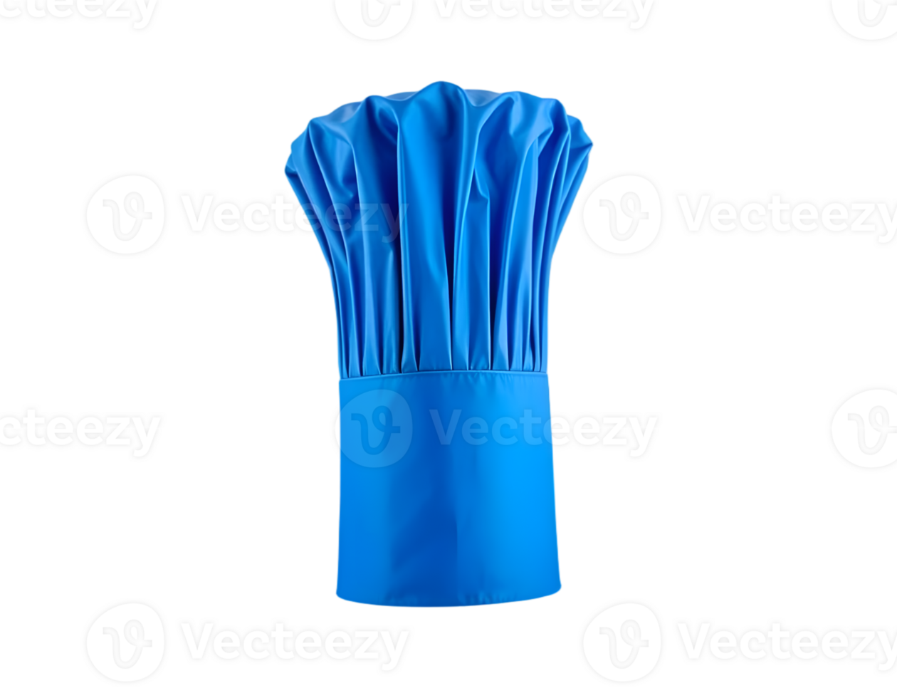 Blue chef hat isolated on transparent background png