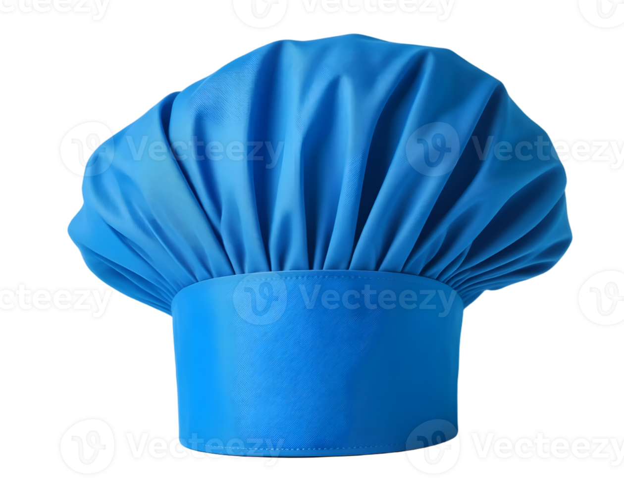 Blue chef hat isolated on a transparent background png