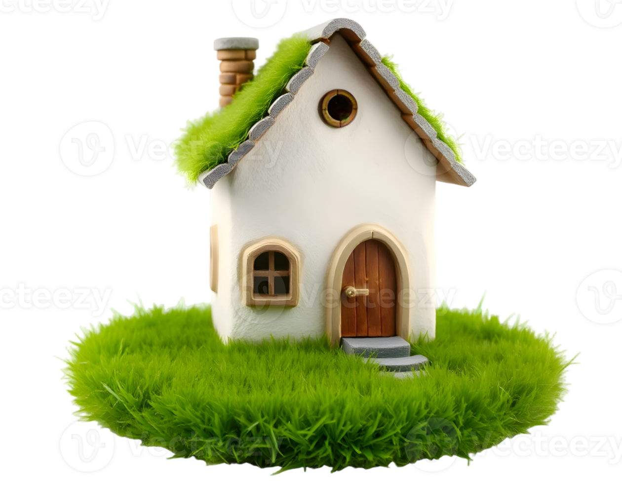 House made of grass isolated on transparent background png