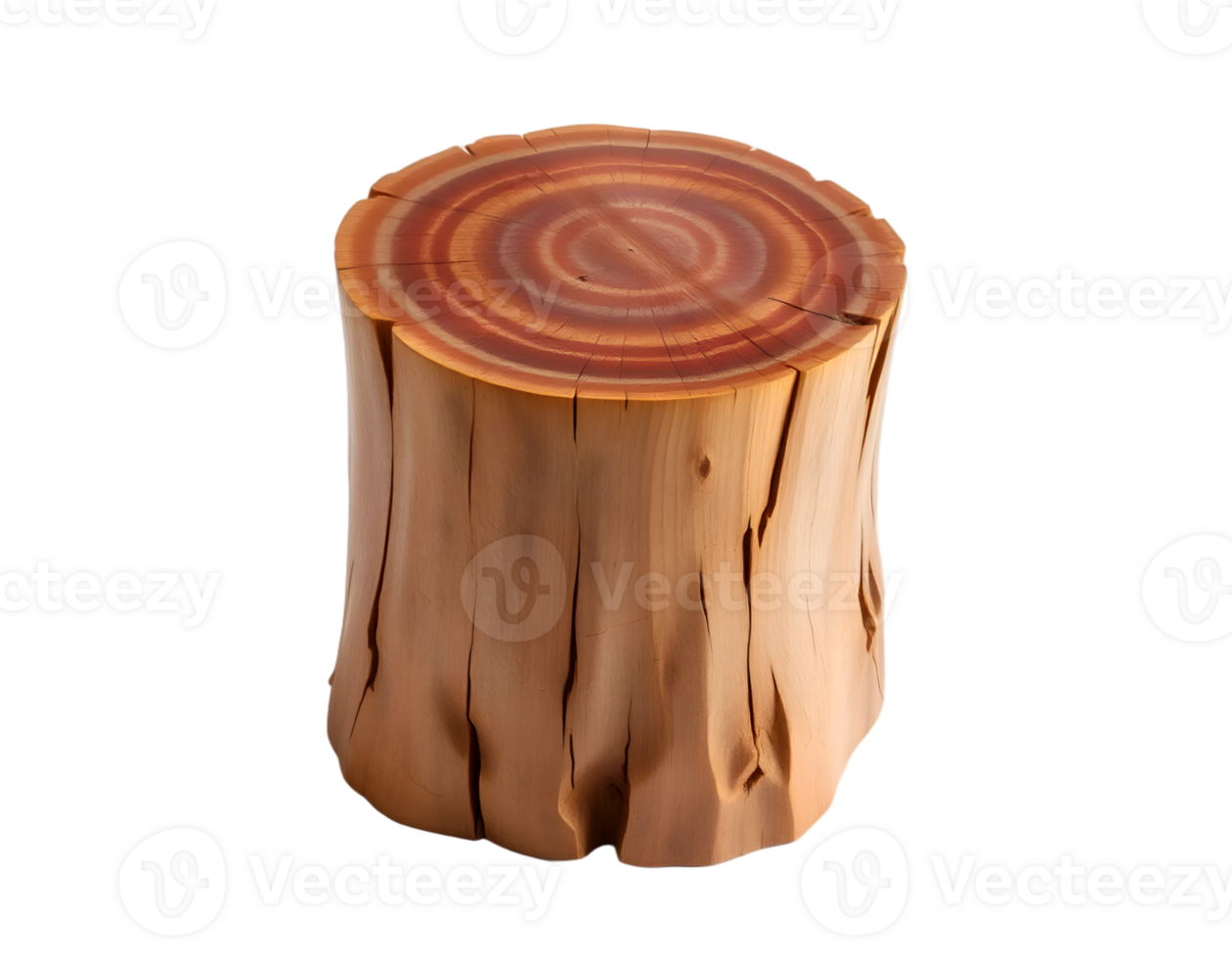Stump of a tree, isolated on transparent background png