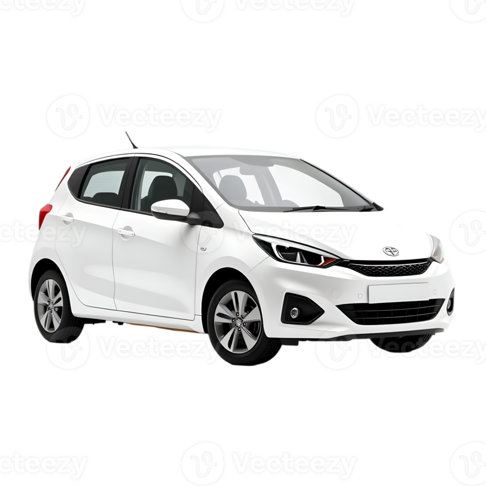 White Car Isolated On Transparent Background png