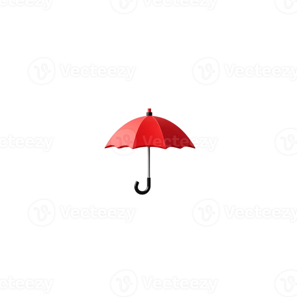 Red Umbrella for Rain and Sun Protection png