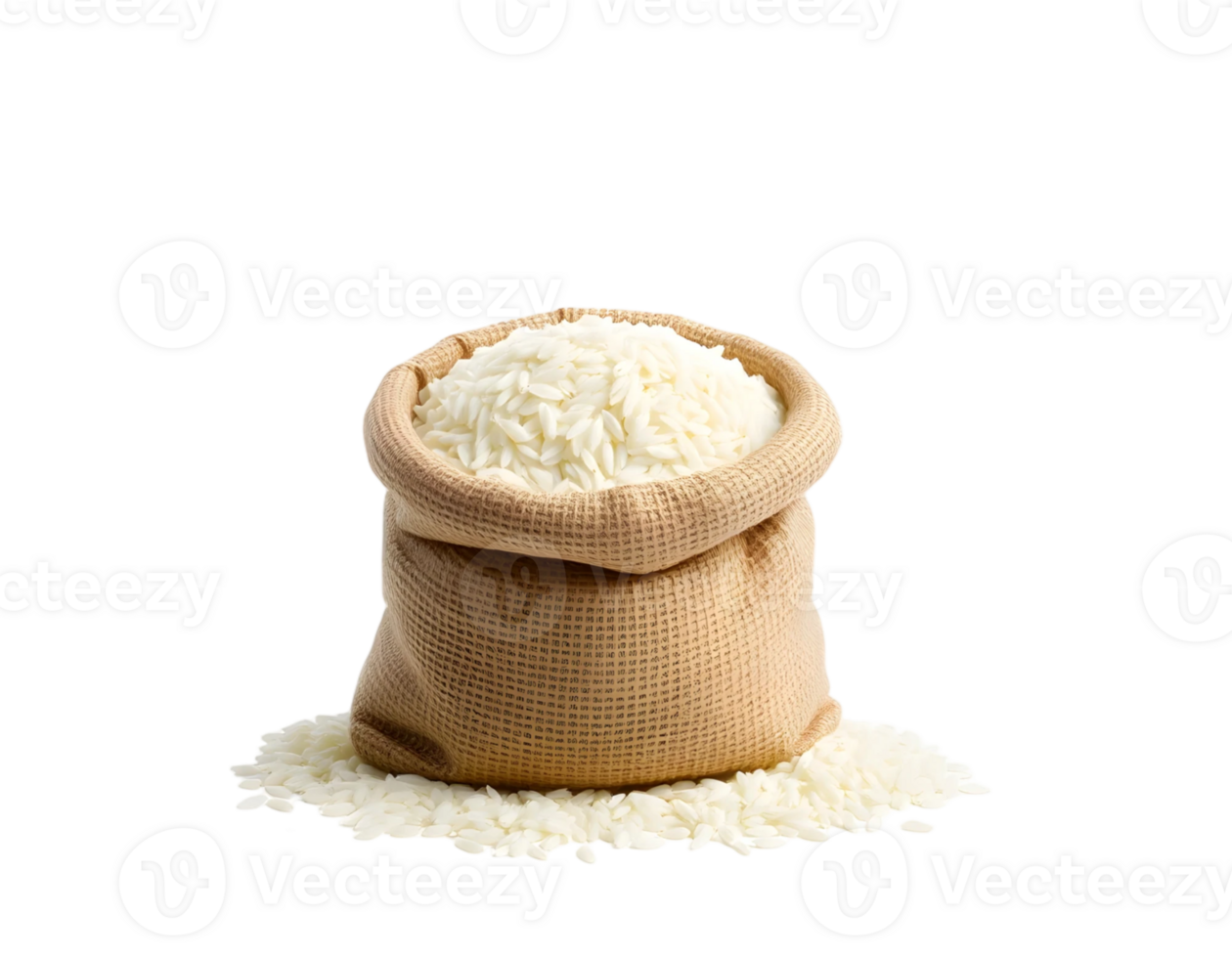 Bag of white rice png