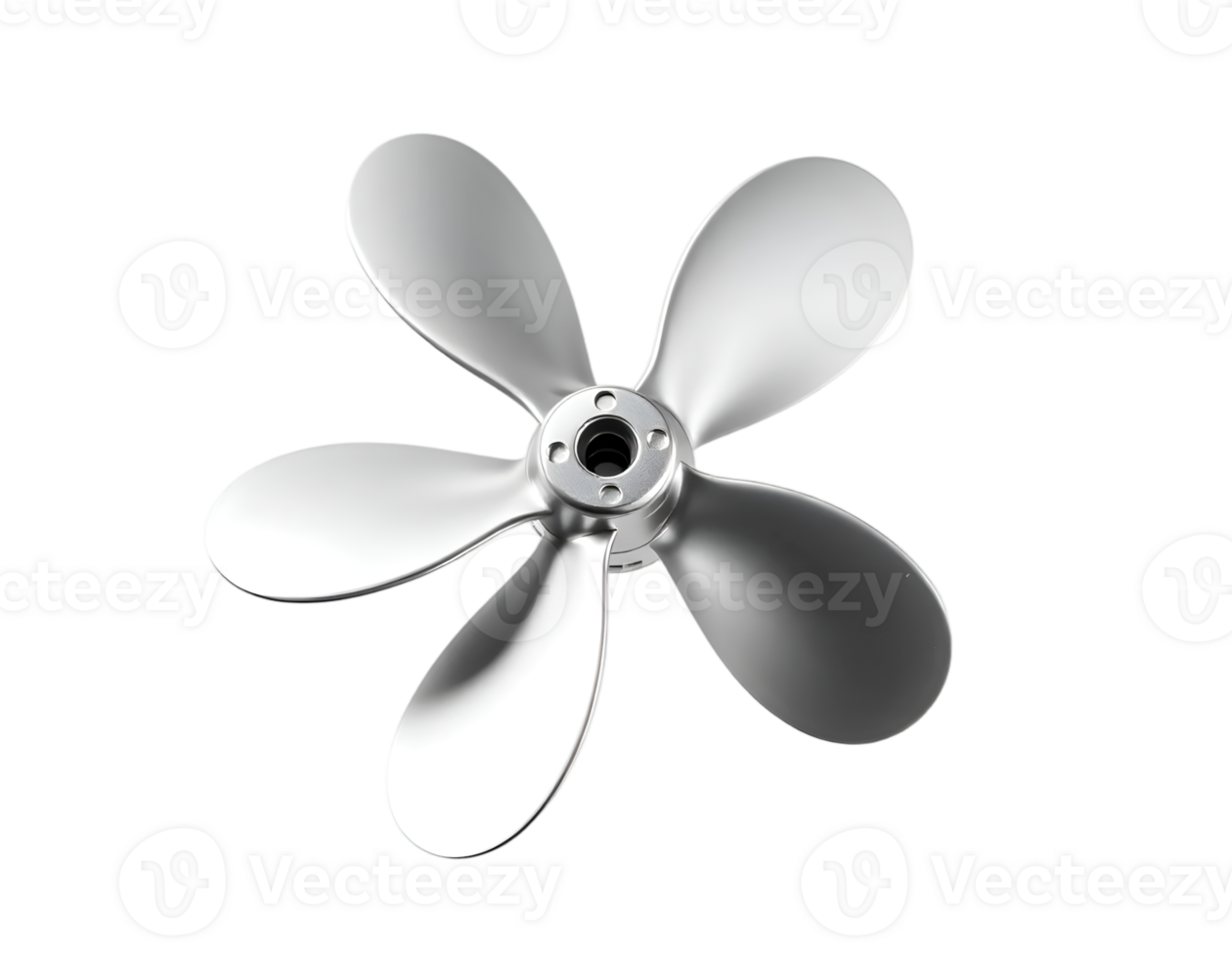 Silver Propeller on Transparent Background png