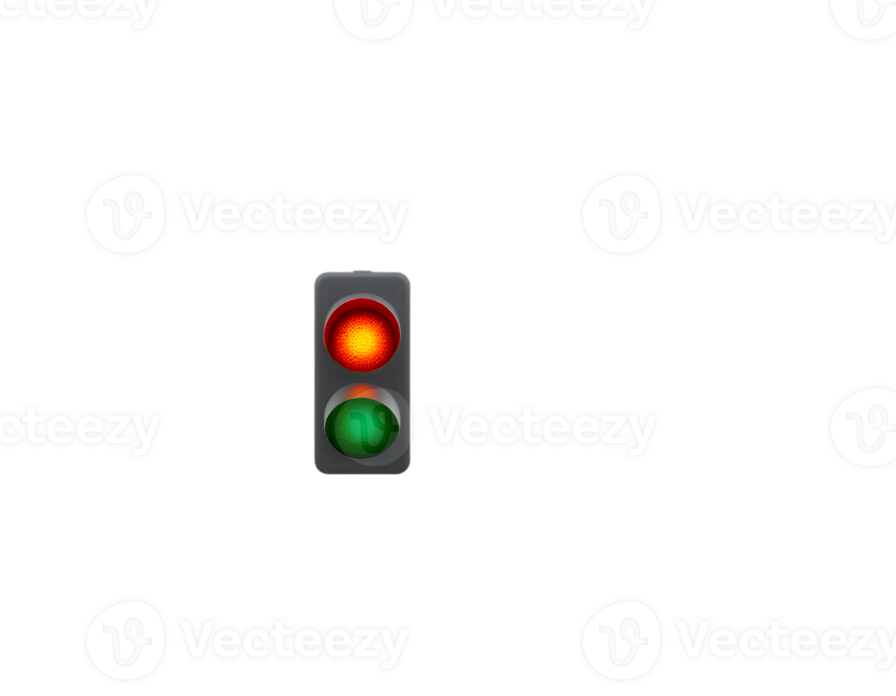 Traffic light with red and green lights. png