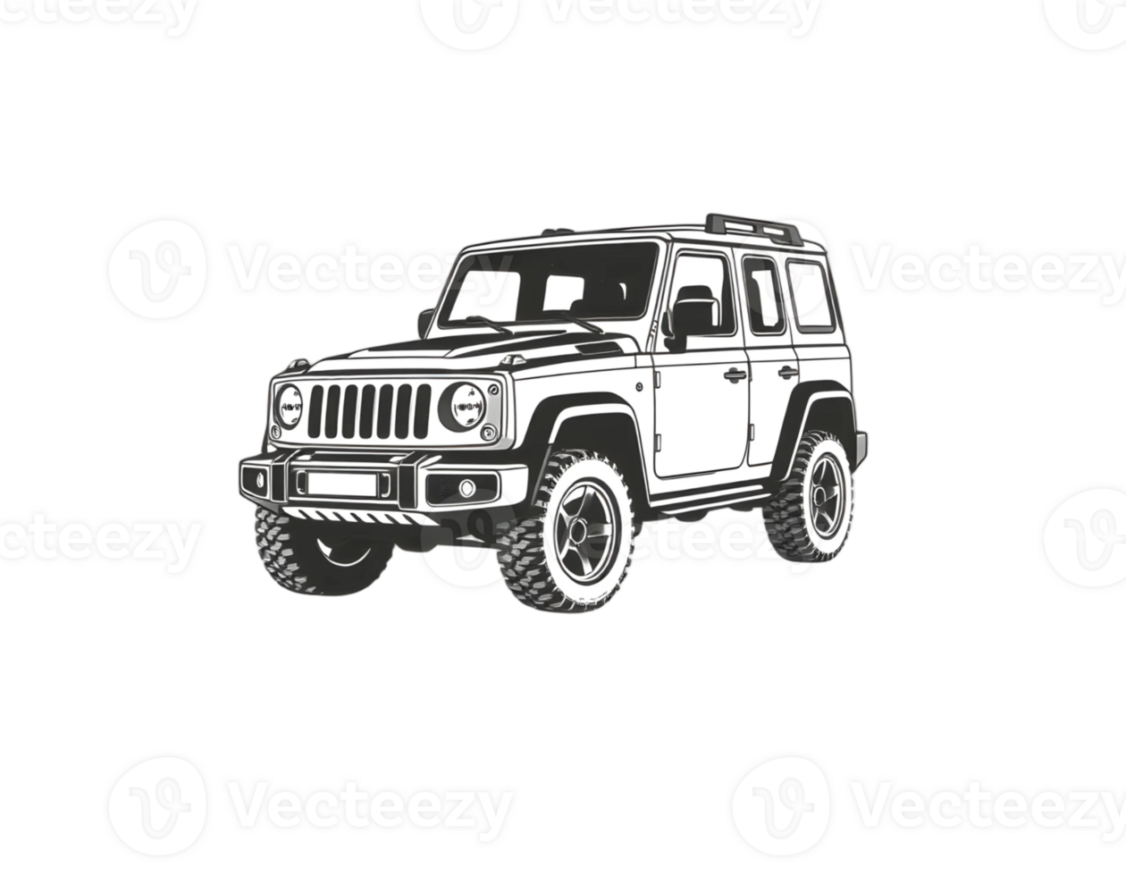 Off-road jeep illustration png