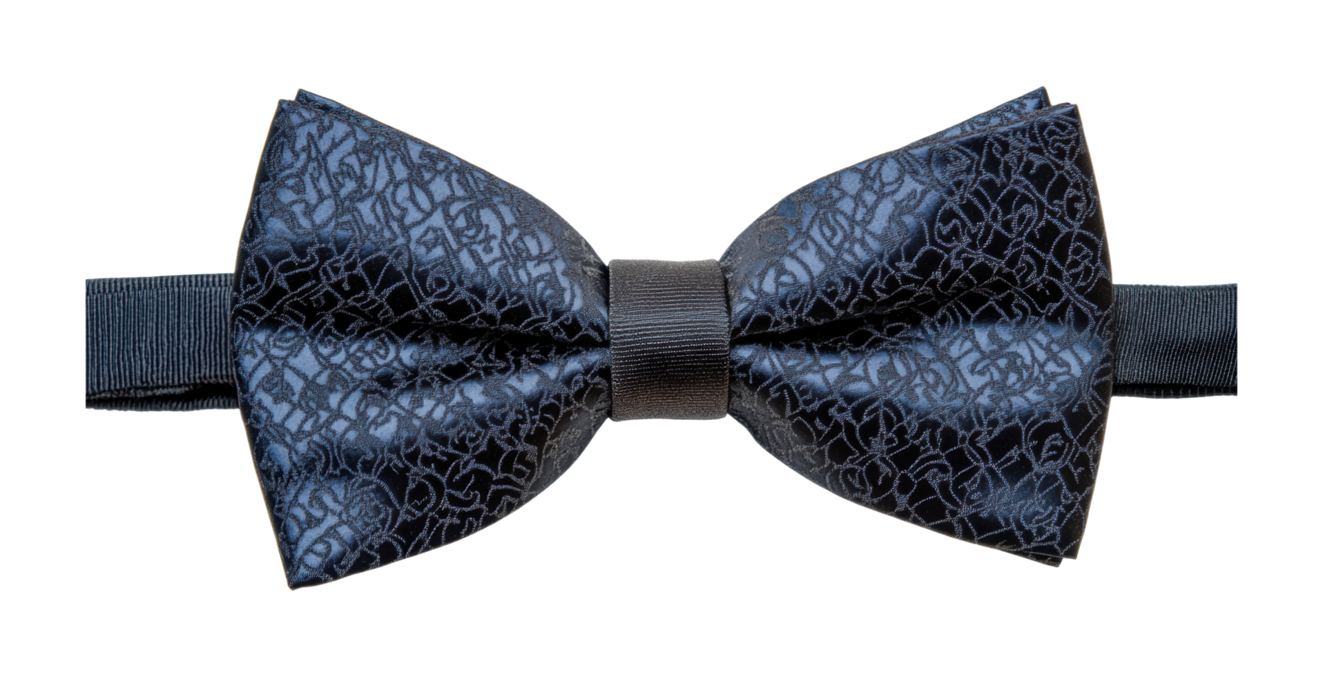 Elegant patterned bow tie fashion accessory for formal occasions, cut out png