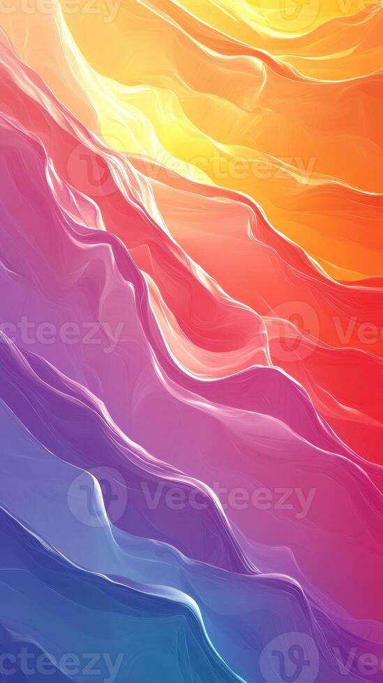 Colorful waves of abstract patterns create a vibrant visual experience during a sunset photo
