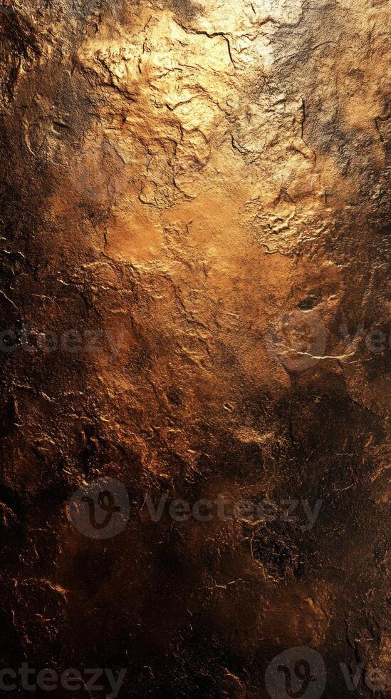 Textured surface with shimmering gold and black patterns reflecting light in a striking artistic design photo