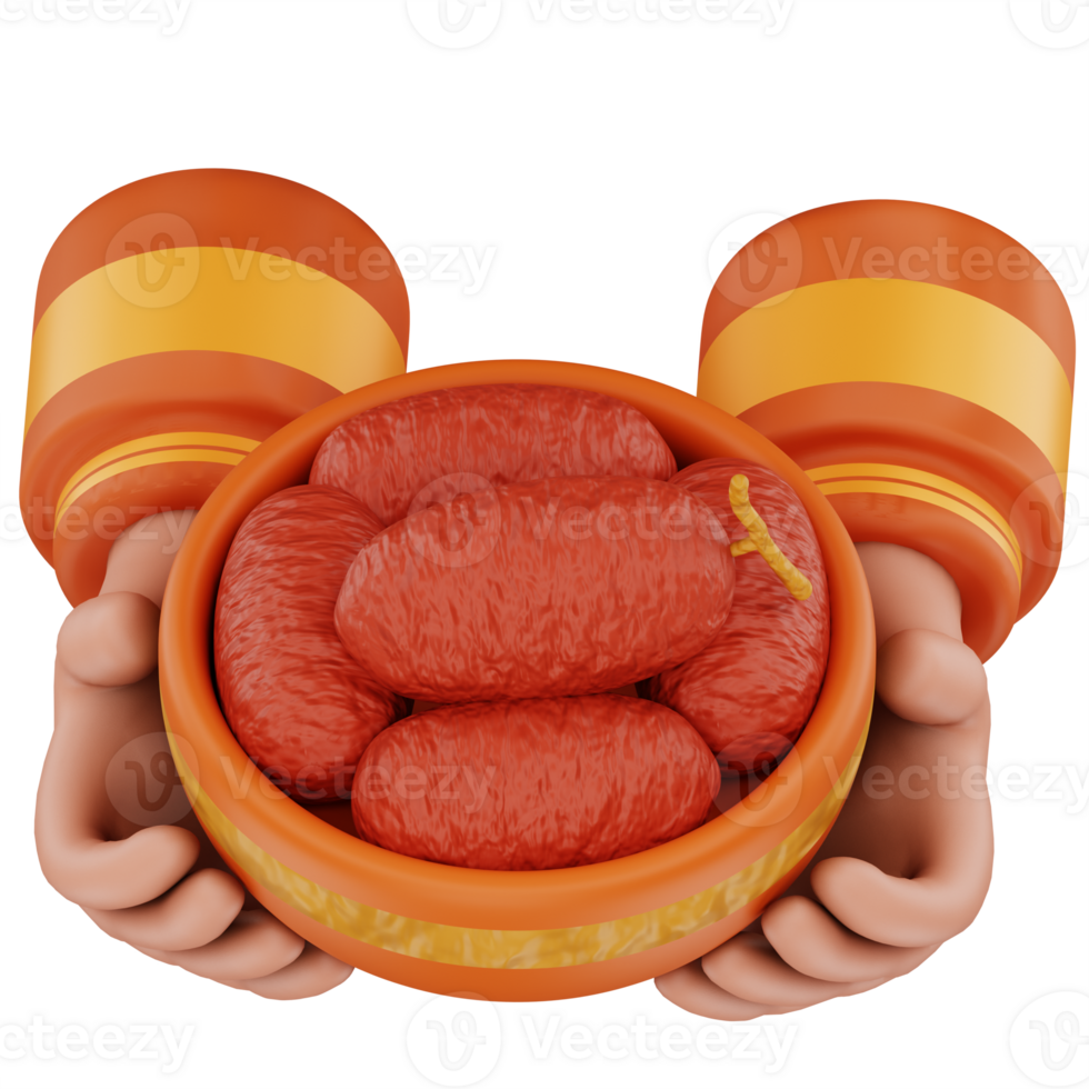 Giving Dates Fruits 3D Icon Illustration png