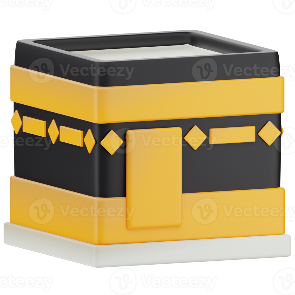 Kaaba 3D Icon Illustration png