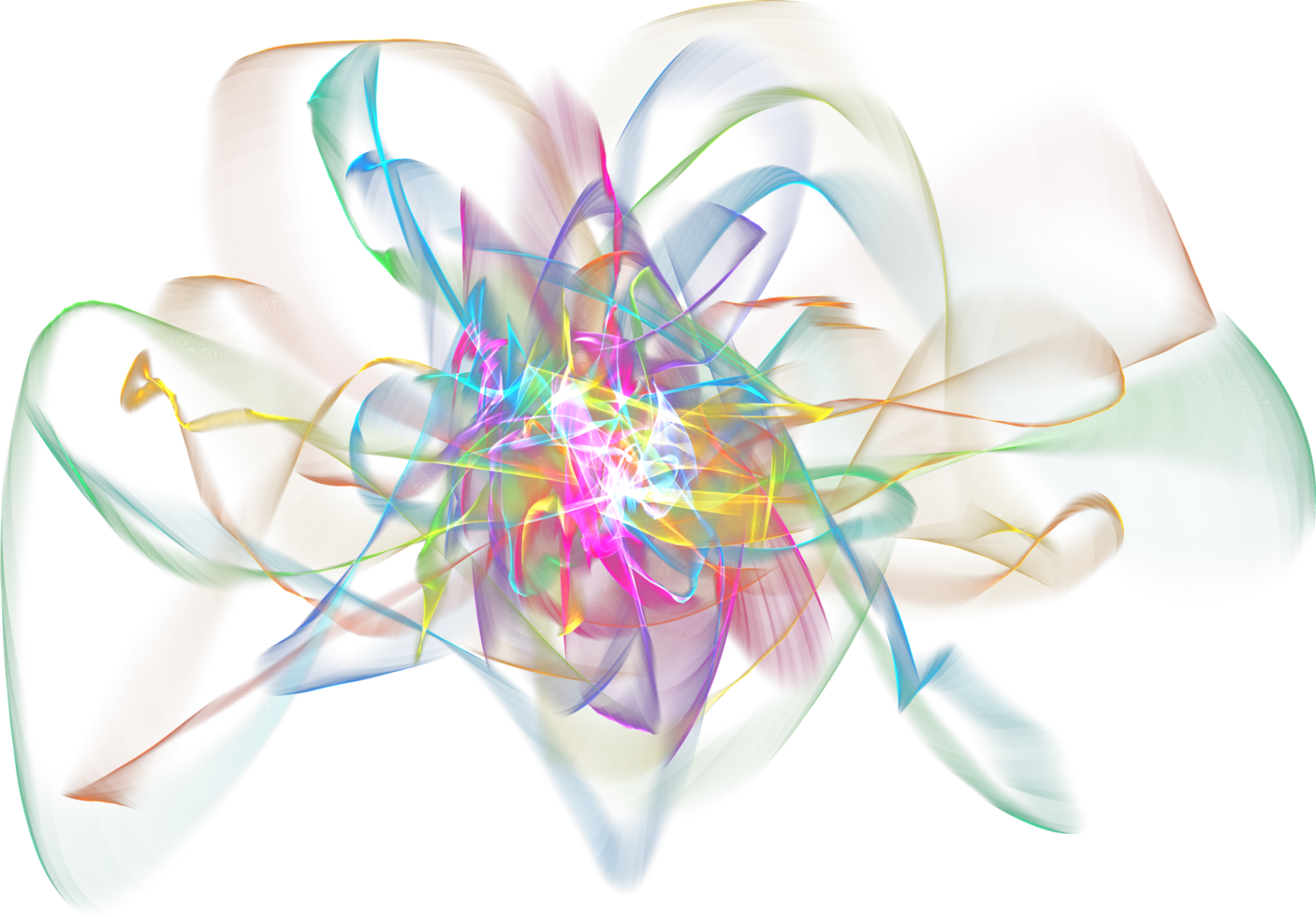 A stunning display of vibrant rainbow lights illuminating the night sky with a magical and colorful overlay effect png