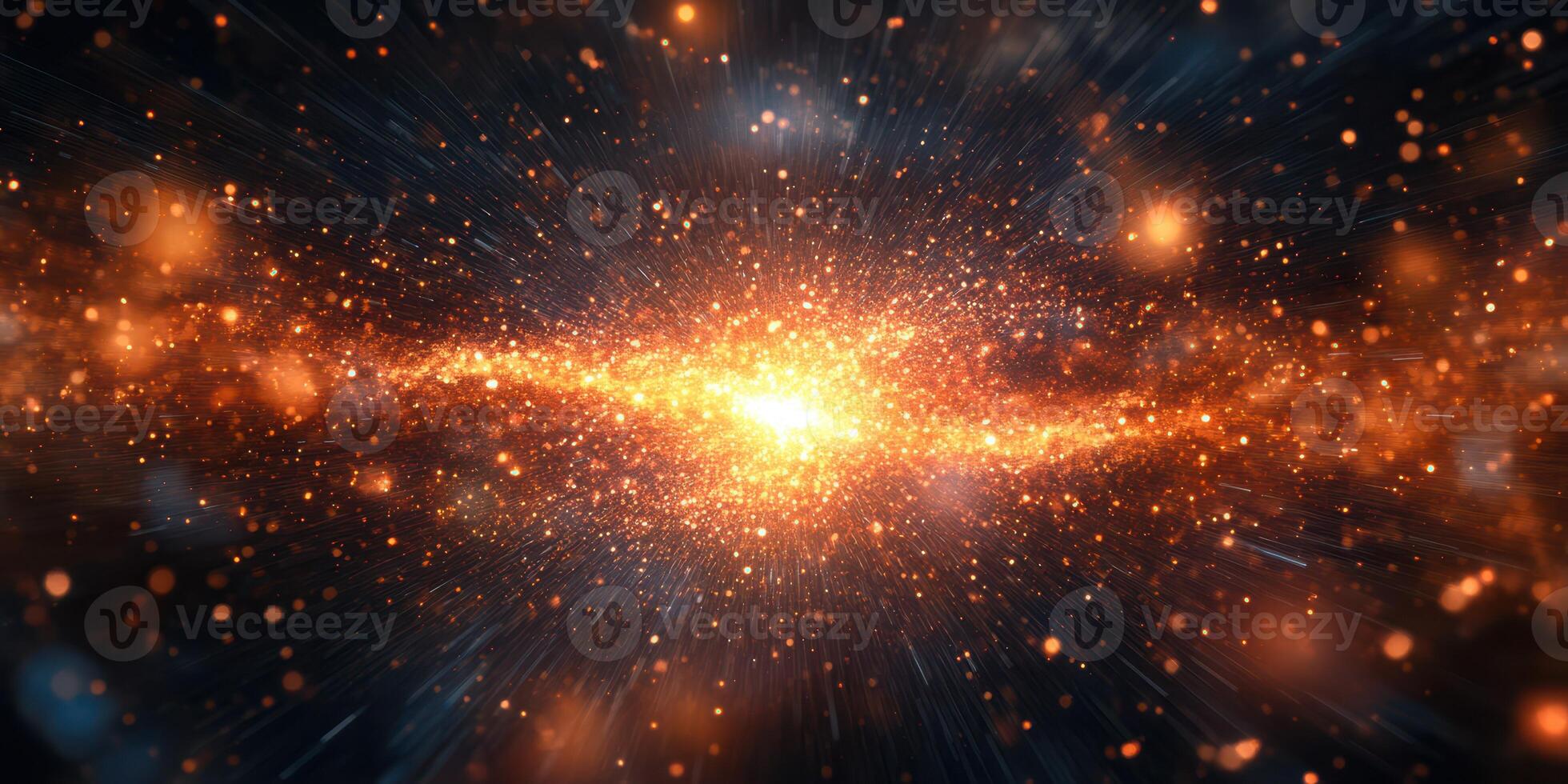 Stunning cosmic explosion reveals vibrant colors and energetic particles in deep space photo