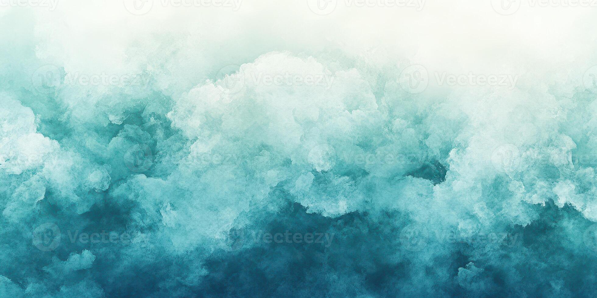 Captivating blue and white cloud pattern creating an ethereal atmosphere in a serene sky setting photo