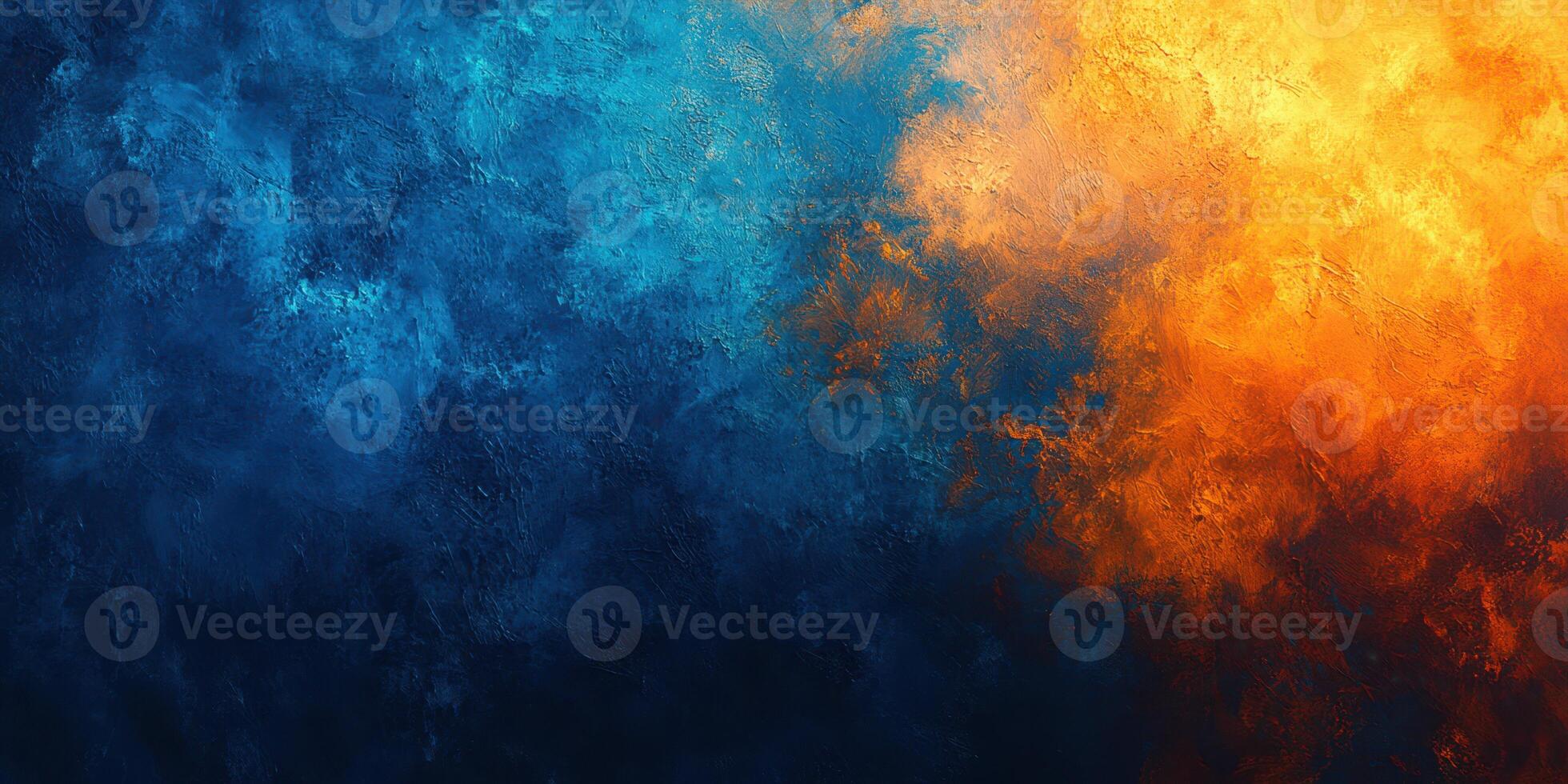 Colorful abstract artwork depicting a blend of warm and cool tones in a harmonious composition photo