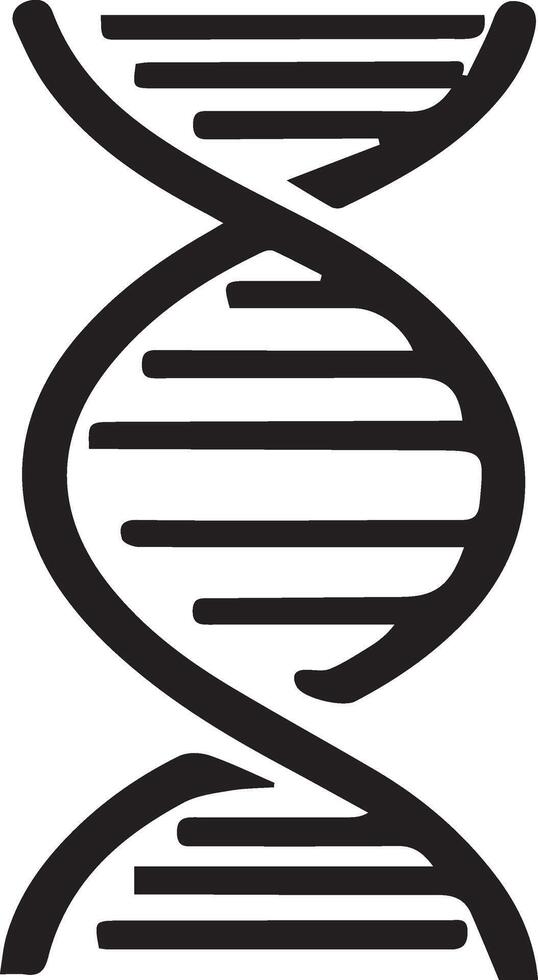 DNA icon and illustration design, isolated on a white background. vector
