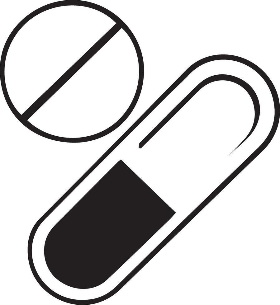 Medical medicine or pills icon and illustration design vector