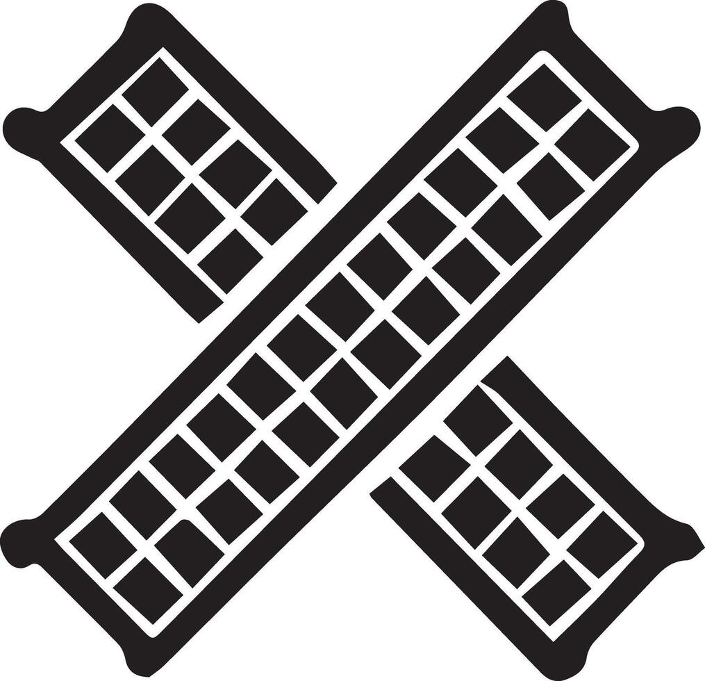 Bandage silhouette icon illustration design. vector