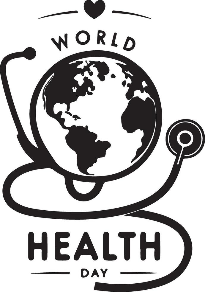 Health day clipart design. vector
