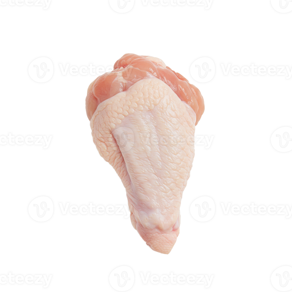 Fresh raw chicken wings ready for preparation in a poultry shop or butcher. png