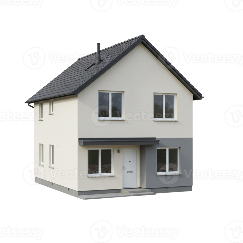 Model of a house and apartment representing new construction and design. png