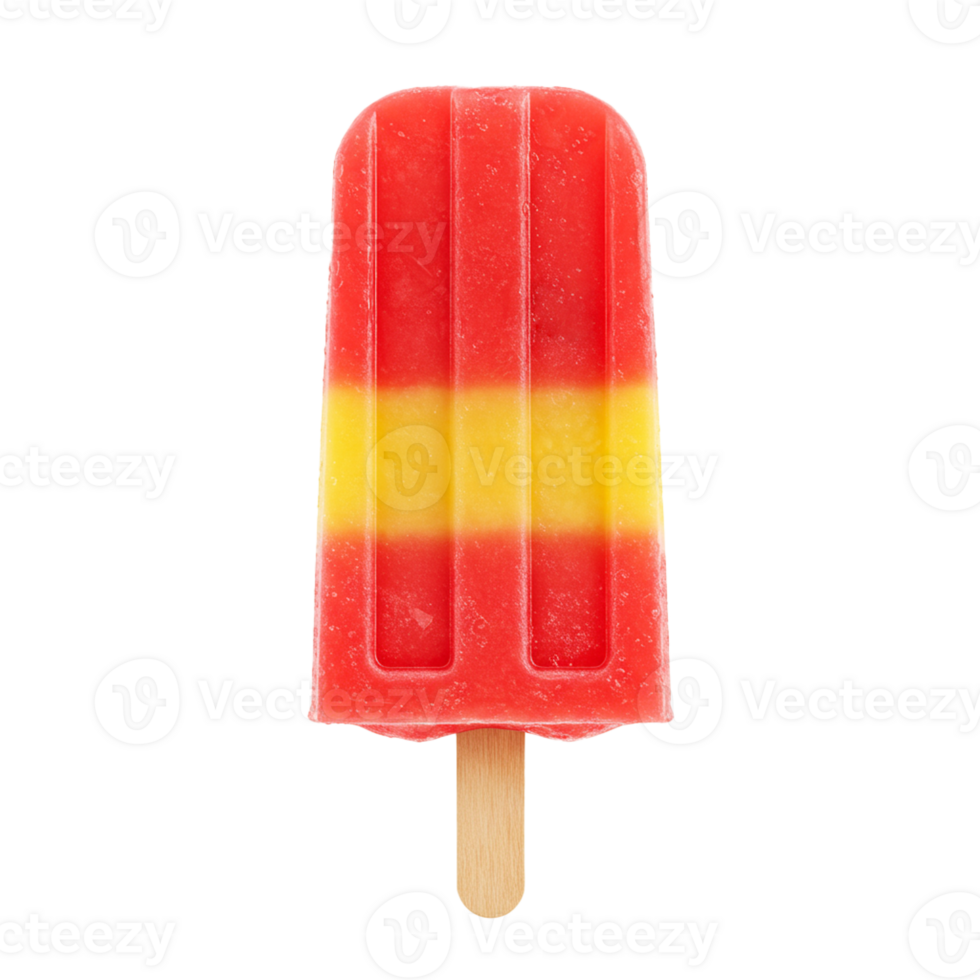 Colorful fruit popsicle perfect for summer enjoyment and refreshing treats. png