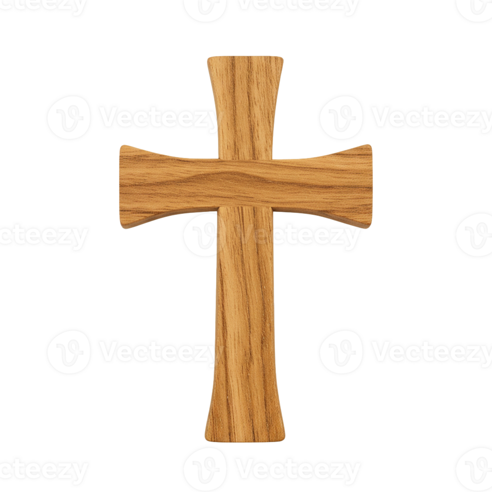 Wooden cross symbolizing faith and spirituality for personal reflection. png