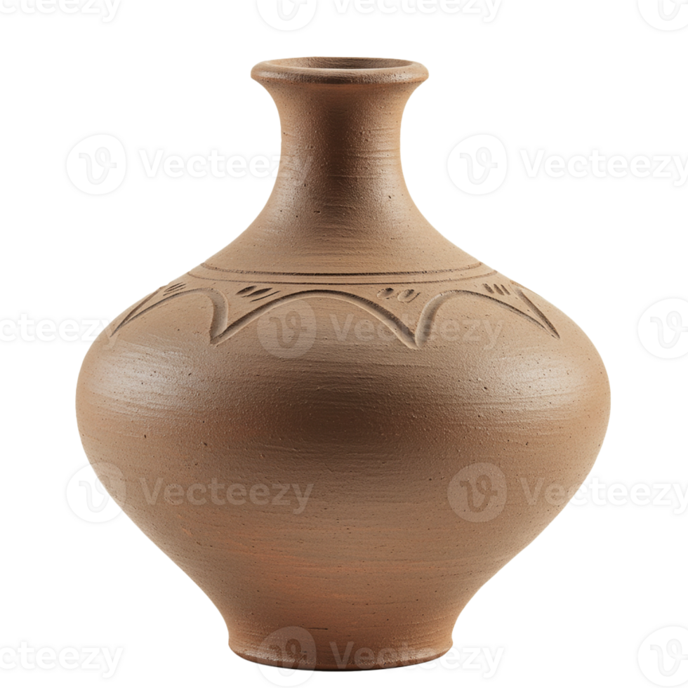 Clay pots showcasing rustic charm for plant decoration and gardening. png