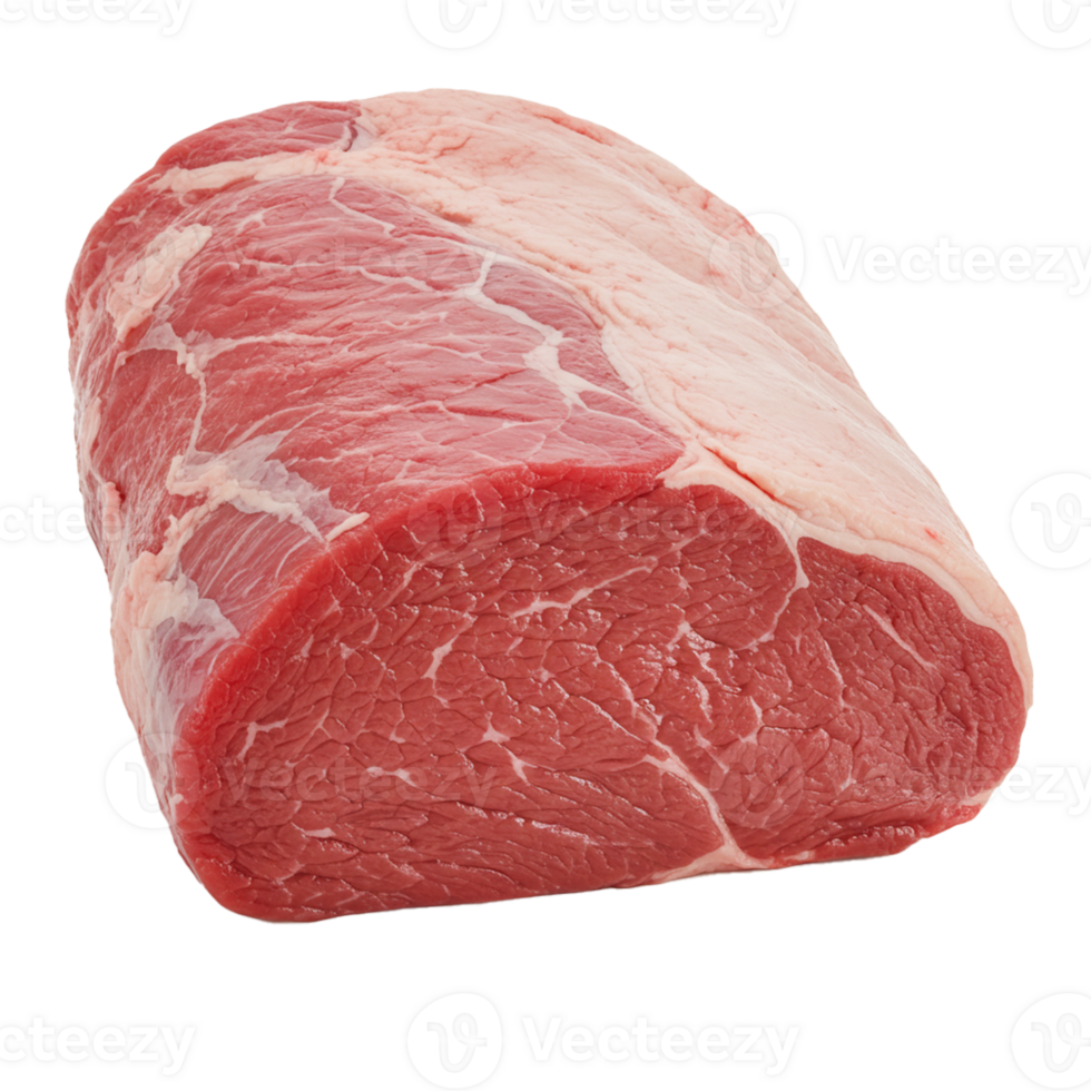 Fresh raw beef cut available at the butcher for quality meat preparation. png