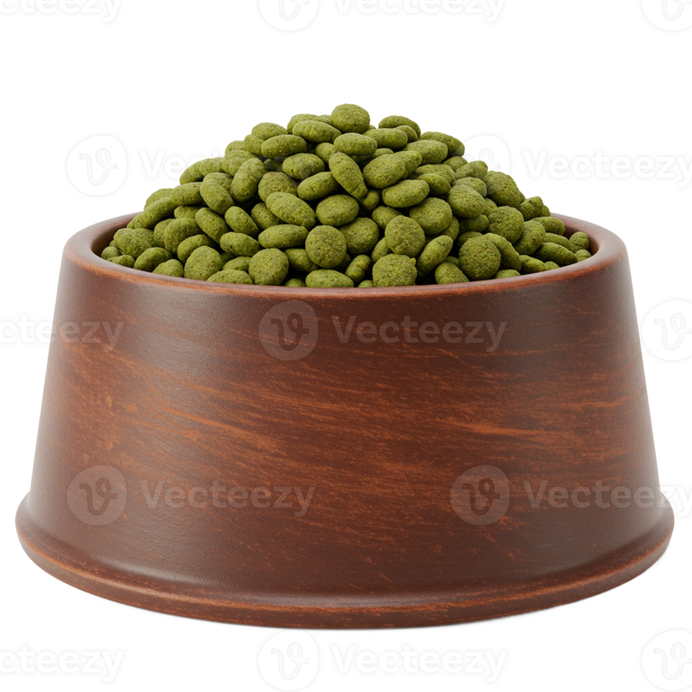 Pet food bowl designed for feeding animals comfortably and conveniently. png