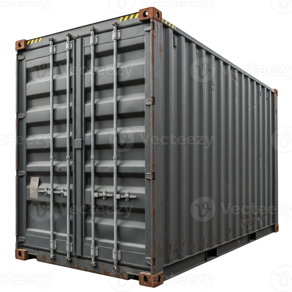 Container for imports designed to securely hold goods during transportation. png