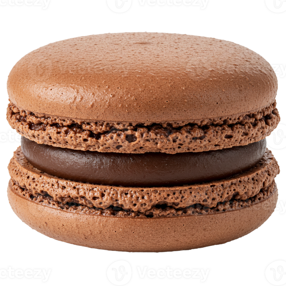 Filled macaron as a delightful dessert with various flavors. png