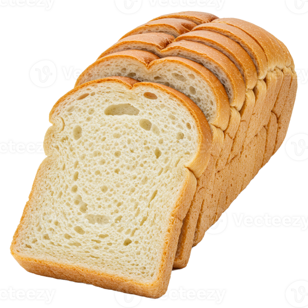 Sliced loaf bread ideal for sandwiches or toasting for breakfast. png