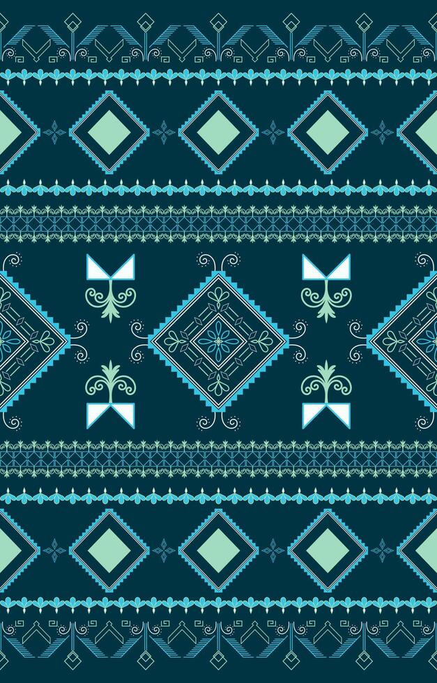 Ethnic tribal patterns feature intricate geometric shapes and bold color contrasts, creating a striking visual effect. vector
