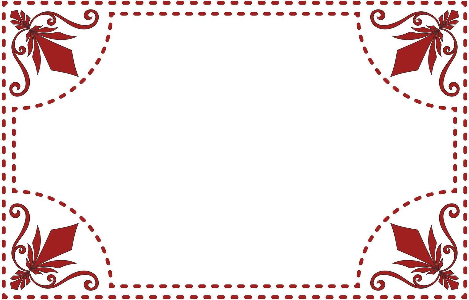 With empty space in the middle, the frame allows for customization, perfect for personalizing artwork or messages. vector